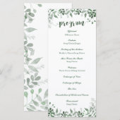 GreenGenery bruiloft programma Sjabloon (Voorkant / Achterkant)