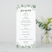GreenGenery bruiloft programma Sjabloon (Staand voorkant)
