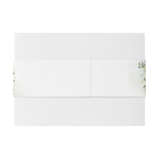 GreenGenery bruiloft uitnodiging buik band Uitnodigingen Wikkel (Achterkant Voorbeeld)