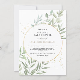 GreenGenery Eucalyptus Virtual Baby shower Kaart