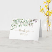 GreenGenery Eucalyptus Vrijgezellenfeest Dank u ka Kaart (Gele Bloem)