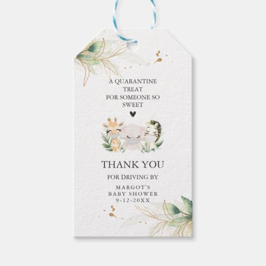 GreenGenery Gold Safari Dierlijke aandrijving door Cadeaulabel (Voorkant)