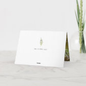 GreenGenery Lijst bruiloft foto dank u Bedankkaart (Achterkant)