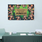 GreenGenery Oerwoud Dieren Safari Spandoek (Beurs)