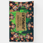 GreenGenery Oerwoud Dieren Safari Spandoek (Verticaal)