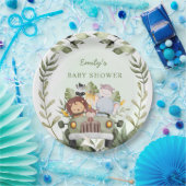 GreenGenery oerwoud Safari Wild Animals Baby showe Papieren Bordje (Feest)