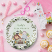 GreenGenery oerwoud Safari Wild Animals Baby showe Papieren Bordje (Feest)