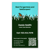 🌿Green🦋Harmony: Professionele Grasverzorging Magnetisch Visitekaartje (Voorkant Verticaal)