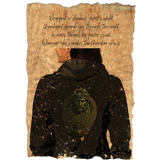 Greenheart Guardian: Groen Man Hoodie