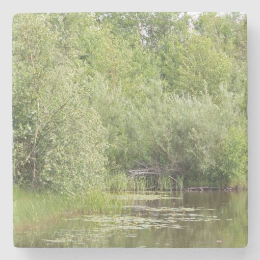 Greenhill Pond Stenen Onderzetter (Voorkant)