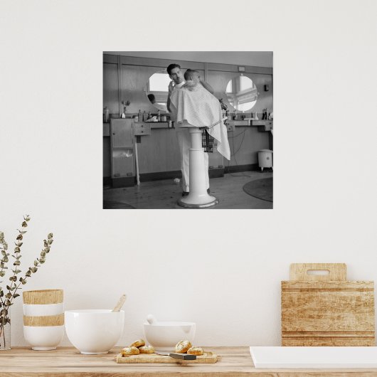 Greenhills, Ohio Barbershop, 1930 Poster (Keuken)