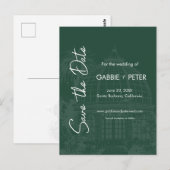 Greenhouse Botanische Tuin Groen Sla de Datum op Briefkaart (Voorkant / Achterkant)