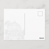 Greenhouse Botanische Tuin Groen Sla de Datum op Briefkaart (Achterkant)
