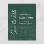 Greenhouse Botanische Tuin Groen Sla de Datum op Briefkaart (Voorkant)