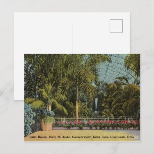 Greenhouse, Eden Park, Cincinnati, Ohio Briefkaart (Voorkant / Achterkant)