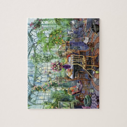 Greenhouse Morning Jigsaw Puzzel (Verticaal)