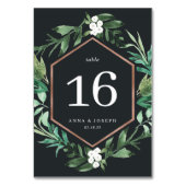 Greenhouse | Waterverf Botanische bruiloft Kaart (Achterkant)