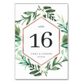 Greenhouse | Waterverf Botanische bruiloft Kaart (Voorkant)