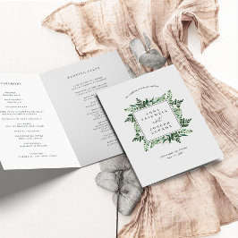 Greenhouse | Waterverf Botanische bruiloft Programma