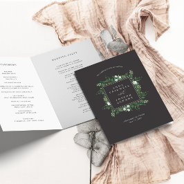 Greenhouse | Waterverf Botanische bruiloft Programma