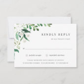 Greenhouse | Waterverf Keuze uit botanische maalti RSVP Kaartje (Voorkant)