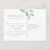 Greenhouse | Waterverf Keuze uit botanische maalti Uitnodiging Briefkaart (Achterkant)