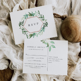 Greenhouse | Waterverf Keuze uit botanische maalti Uitnodiging Briefkaart