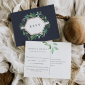 Greenhouse | Waterverf Keuze uit botanische maalti Uitnodiging Briefkaart