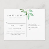 Greenhouse | Waterverf Keuze uit botanische maalti Uitnodiging Briefkaart (Achterkant)