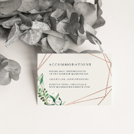 Greenhouse | Wedding Hotel Accommodations Informatiekaartje