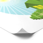 Greenhouse With Solar Energy Poster (Hoek)