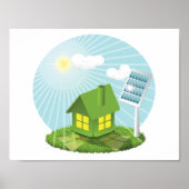Greenhouse With Solar Energy Poster (Voorkant)