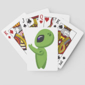 Greenie de Alien Pokerkaarten (Achterkant)