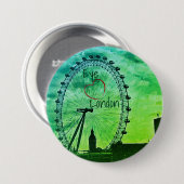 Greening the Grey' London England Button (Voorkant /achterkant)