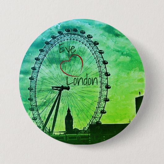 Greening the Grey' London England Button (Voorkant)