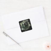 Greenish Aragorn Vector Collage Vierkante Sticker (Envelop)