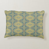 Greenish Retro Vintage Pattern Accent Kussen (Achterkant)