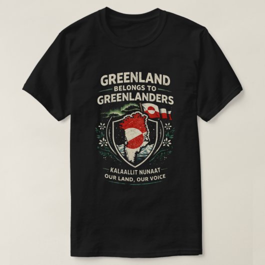 Greenland Belongs to Greenlanders T-shirt (Design voorkant)