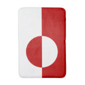 Greenland country flag bath mat rug (Voorkant Verticaal)