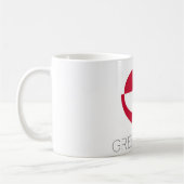 Greenland Flag Coffee Mug Koffiemok (Links)