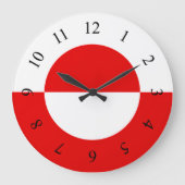 Greenland Flag Grote Klok (Voorkant)