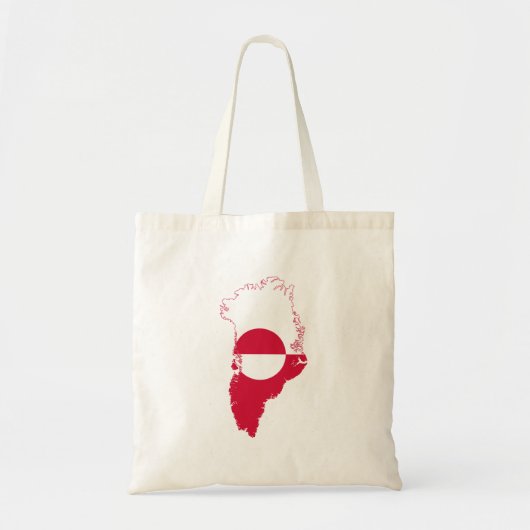 Greenland- flag in country tote bag (Voorkant)