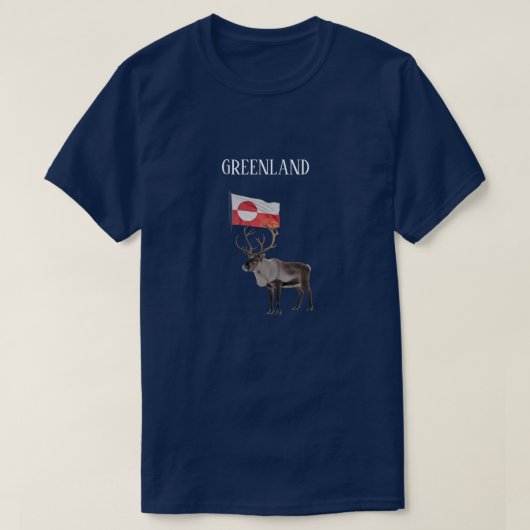 GREENLAND Flag Proud T-Shirt (Design voorkant)