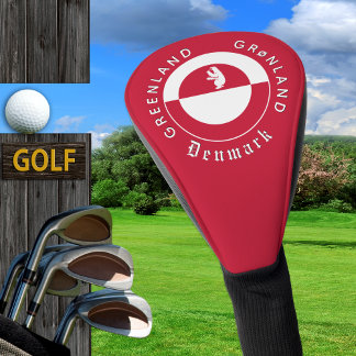 Greenland Golf Head Cover, Bear, Greenland Flag Golfheadcover