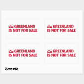 Greenland is not for sale! rechthoekige sticker (Vel)