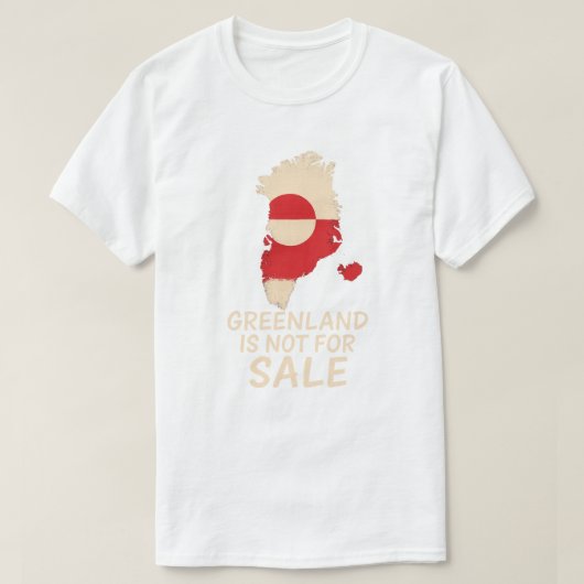 GREENLAND IS NOT FOR SALE T-SHIRT (Design voorkant)
