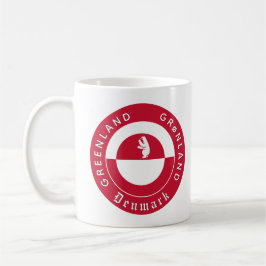 Greenland Mug, Bear, Patriotic Greenland Flag Koffiemok