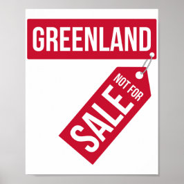 GREENLAND NOT FOR SALE POSTER