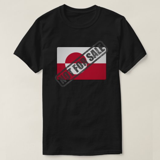 Greenland Not For Sale  T-shirt (Design voorkant)