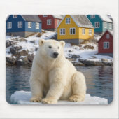 Greenland Polar Bear On an Ice Floe Muismat (Voorkant)